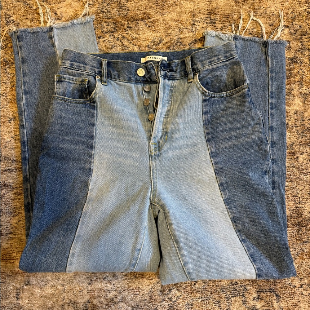 PacSun Patchwork two tones Denim Jeans long